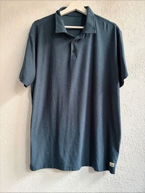 Vuori Men's Classic Heather Slate Polo Shirt